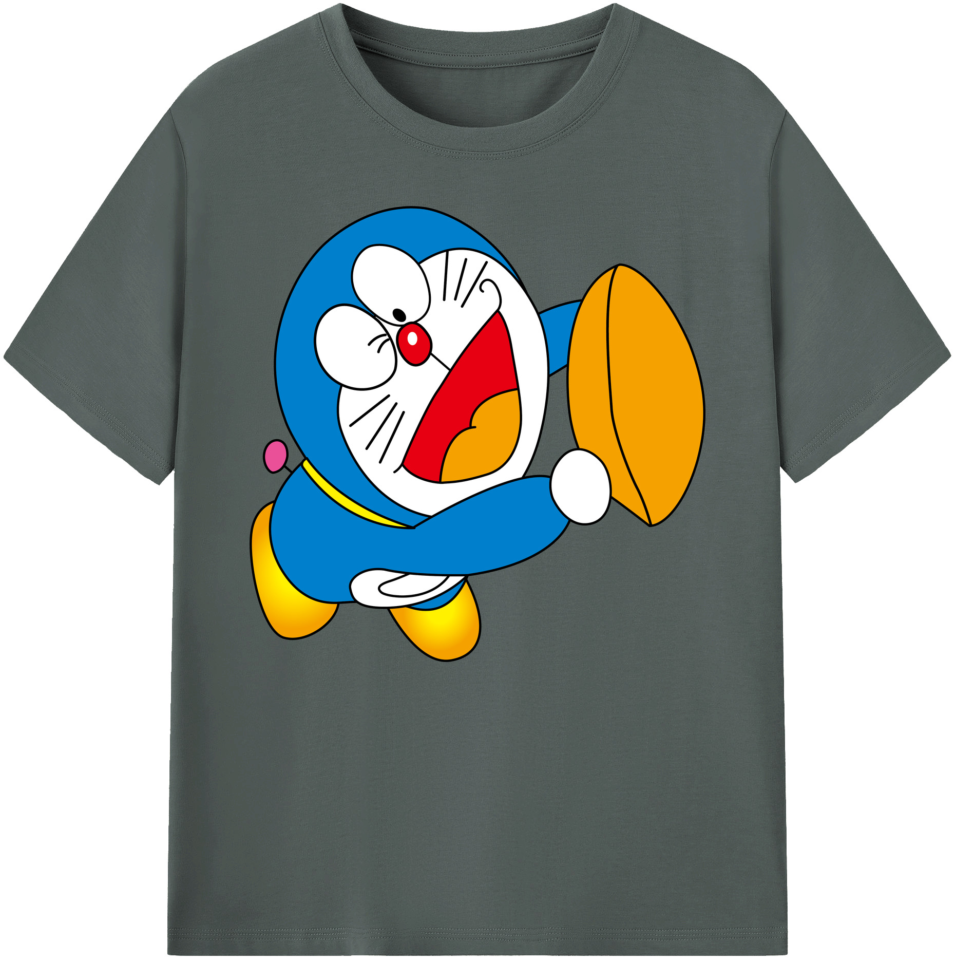 （画像用） ドラえもん Doraemon 綿100％ メンズ半袖Tシャツ｜肌触りやわらか＆通気性